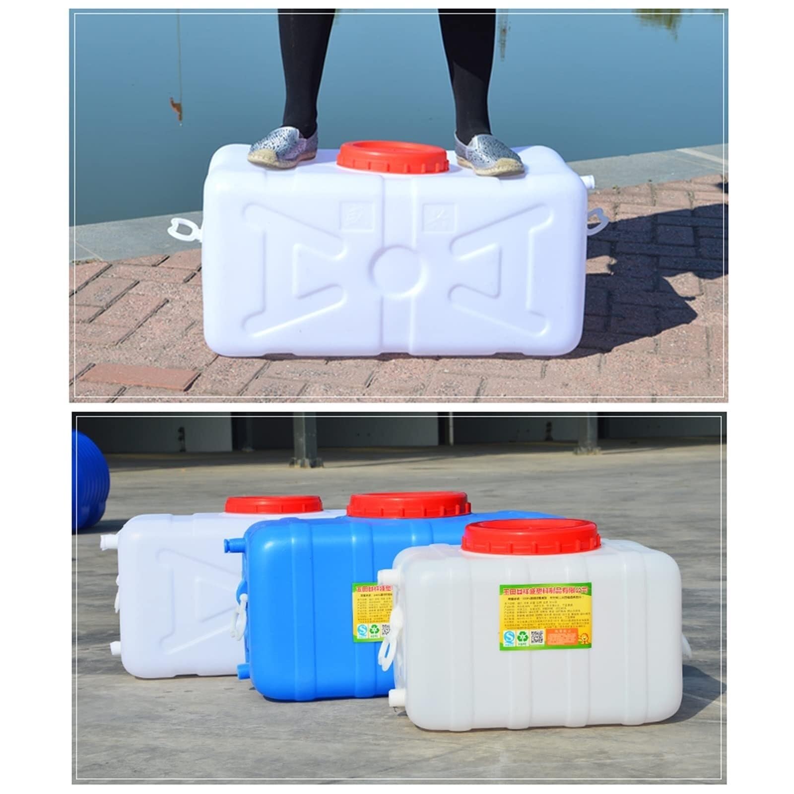 Wasserkanister Wassertonne Frischwassertank 30L 45L 70L 150L Großer Wassertank Outdoor-Reise Multifunktionaler Regenwassertonne Mit Wasserhahn Wasserspeicherbehälter (Size : 70L)
