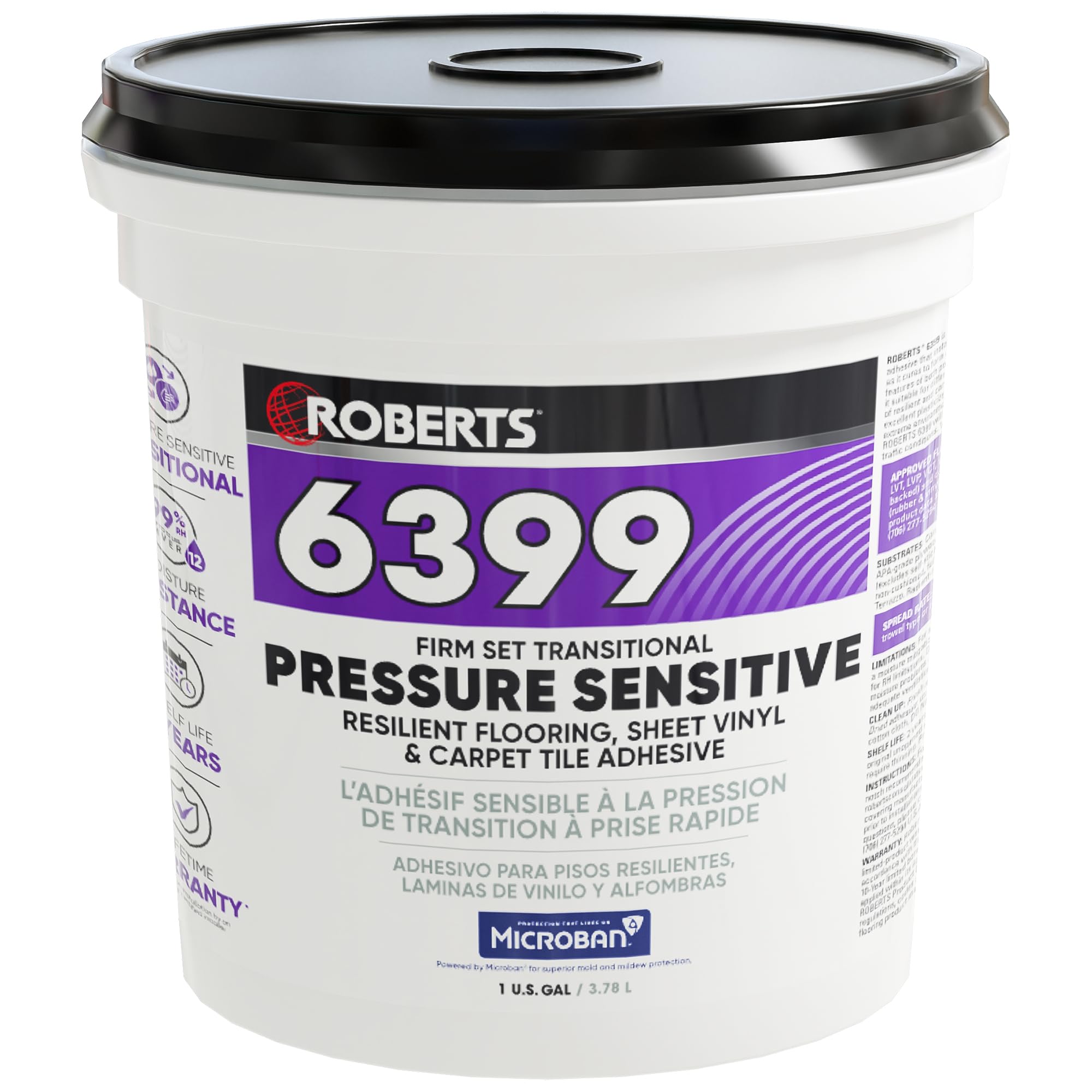 Roberts 6399 Firm-Set Transitional Adhesive
