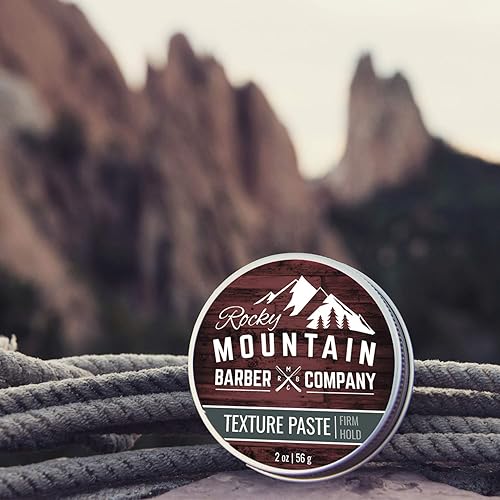 Miniatura 9 de Rocky Mountain Barber Company Pasta de cabello para hombres – Pasta de peinado con fijación flexible ligera y firme para todos los estilos de