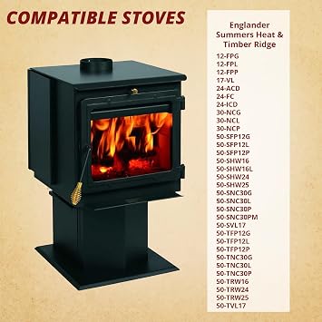 Englander AC-16 Wood Stove Convection Room Fan Blower Motor for 10-CDV, 12-FP, 13-NC, 13-NCI, 15-SSW01, 15-SSW02, 17-VL, 18-MH, 18-TR, 24-ACD, 24-ICD, 24-JC, 27-C2000, 27-C3000, 30-NC & More