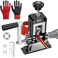 EXKRAEFT Manual Wire Stripping Machine 0.06-1in Copper Wire Stripper, Drill-Powered Hand Crank Tool with Replacement Blades for Scrap Recycling