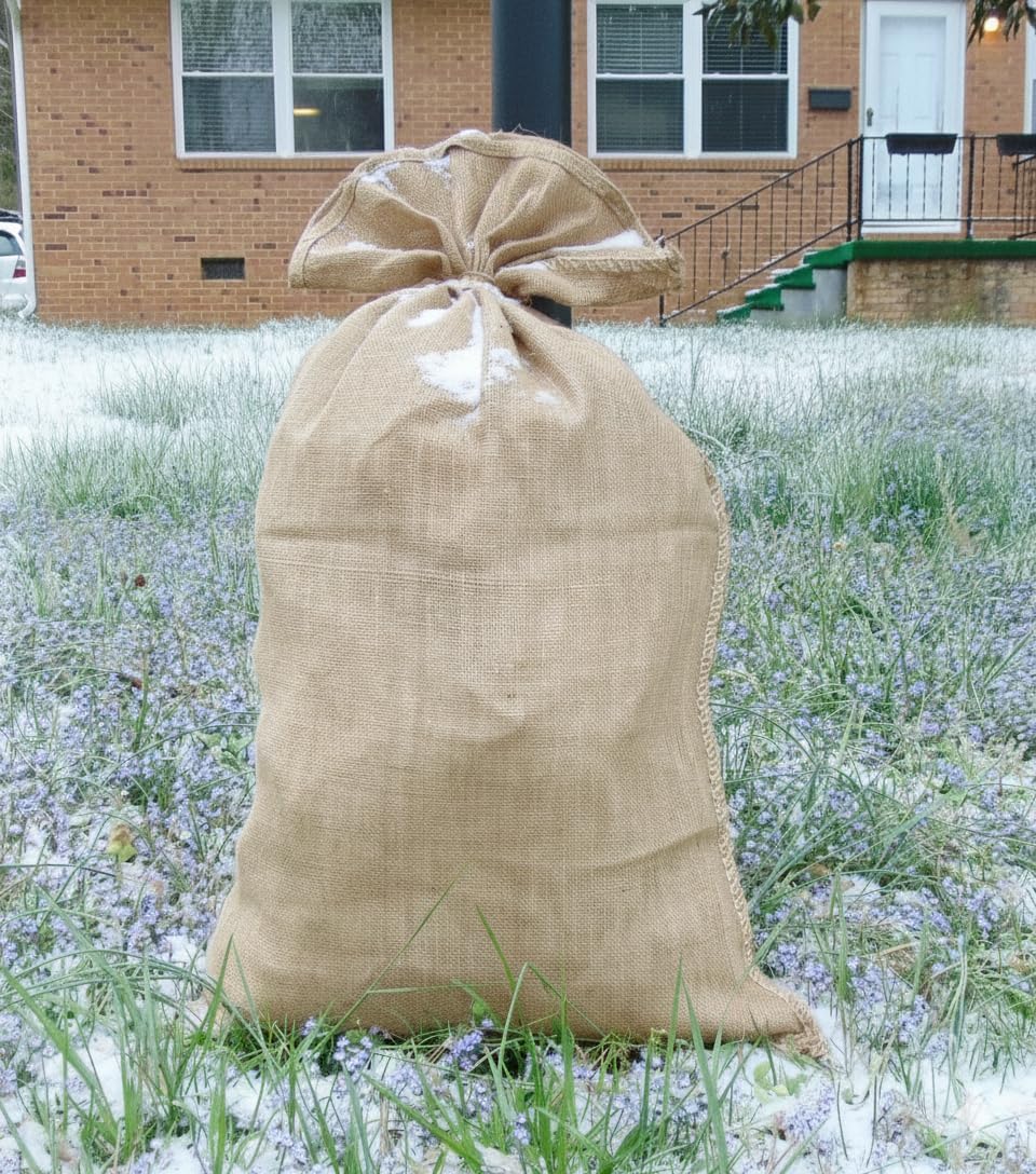 6-Pack of Premium Large Burlap Sack Bags | Set of 6 Pieces, each measuring 24 x 40 inches | Environmentally friendly, crafted from natural jute material | Constructed from 10-ounce burlap fabric.
