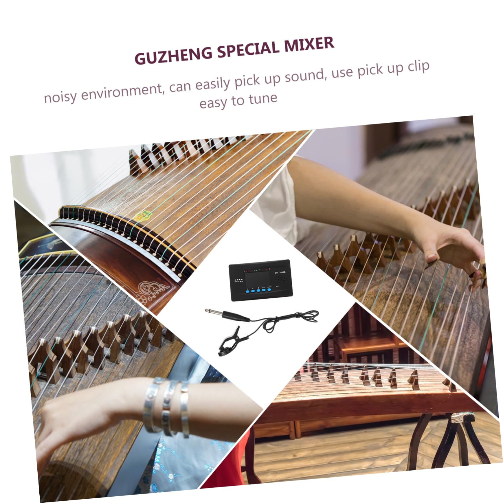Toyvian 3 zestawy Guzheng gitarowy Humbucker metronomowy basowy akcesoria do instrumentów dźwiękowych narzędzie do tuningu Guzheng akcesoria do instrumentów