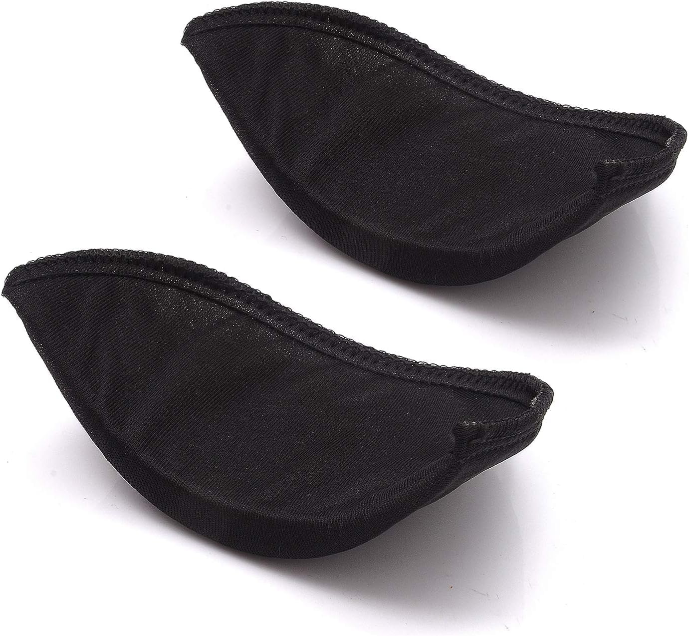 4 PCS Black Covered Set-in Shoulder Pads Sewing Foam Polyester Pads Undergarment Sewing