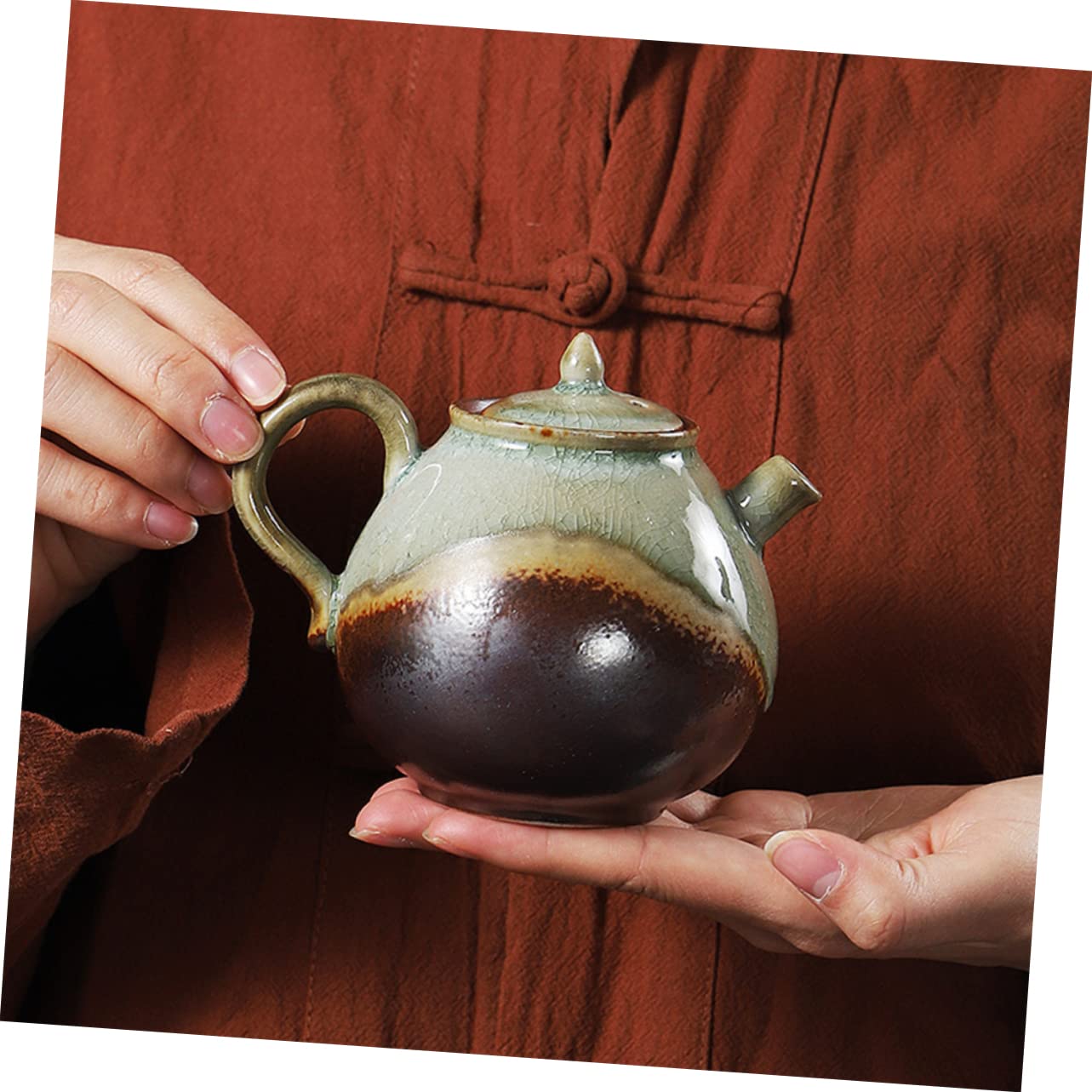 Zestaw do herbaty Kung Fu z filtrem w stylu vintage z chińskiego czajniczka. Ręcznie robiony ceramiczny zestaw do herbaty Kung Fu. Unikalny, szkliwiony design dla miłośników herbaty do użytku domowe