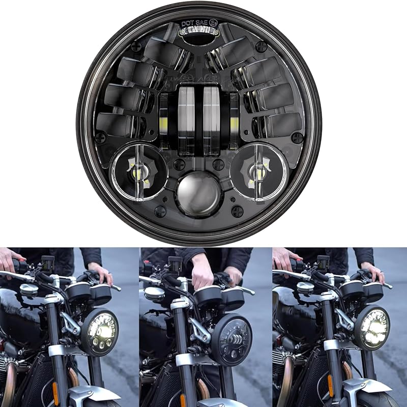 DREAMIZER 5.75" LED Fényszóró E-Jóváhagyott Nappali Menetfény Harley Dyna Softail Sportster