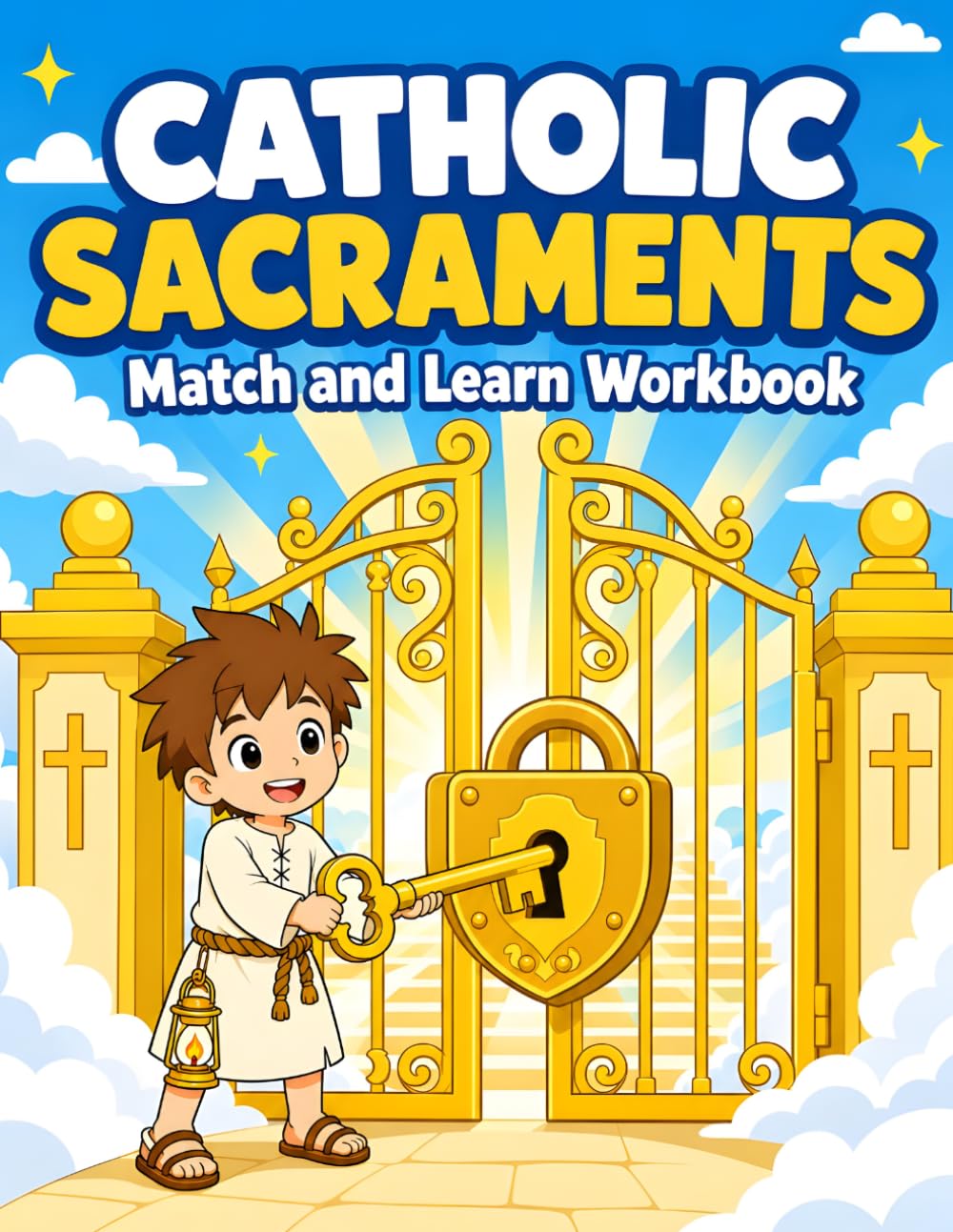 Catholic Sacraments: Catholic Sacraments Workbook for Kids Ages 6–9: Match, Learn, Color, and Remember the Seven Sacraments