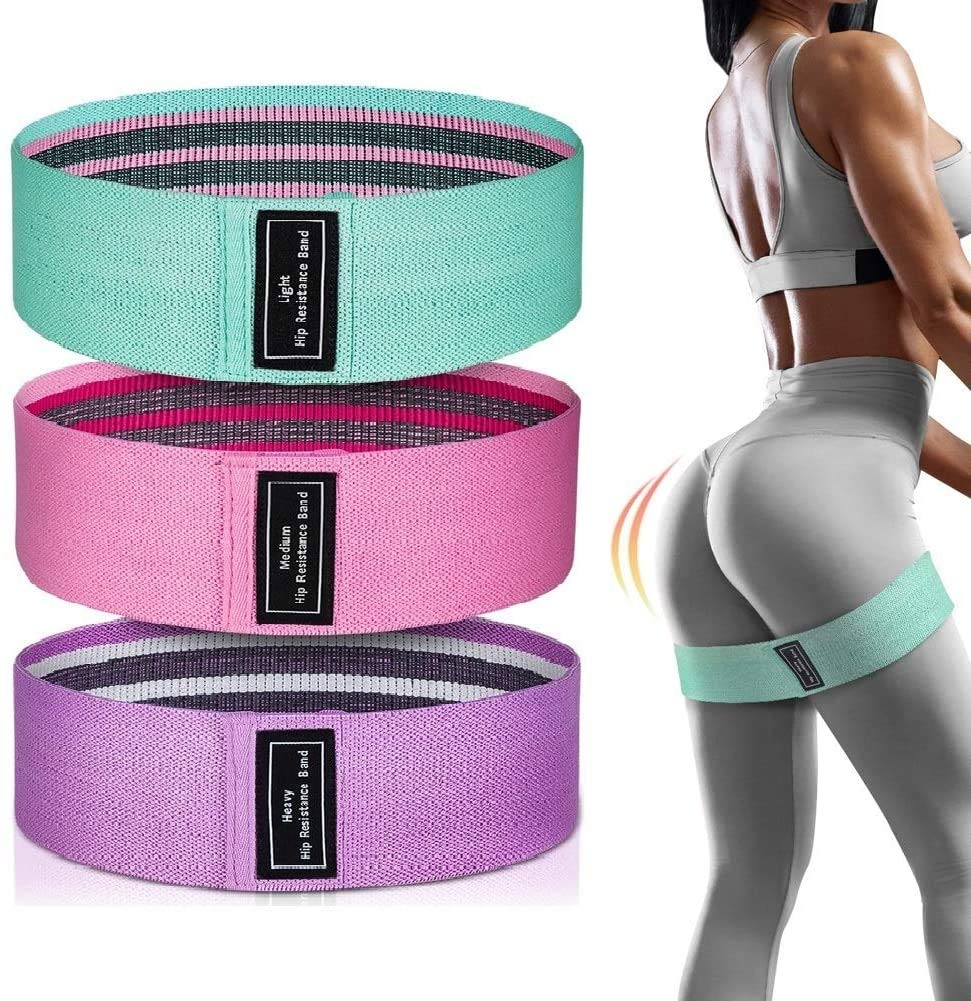 IRIS Fabric Resistance Hip Bands Set with 3 Resistance Levels for HIPS & Glutes,Workout Booty Bands for Women and Men, Great for Strength Training,Yoga,Pilate,Fitness [Set of 3] (B09KPT98FN) Amazon Price History, Amazon Price Tracker