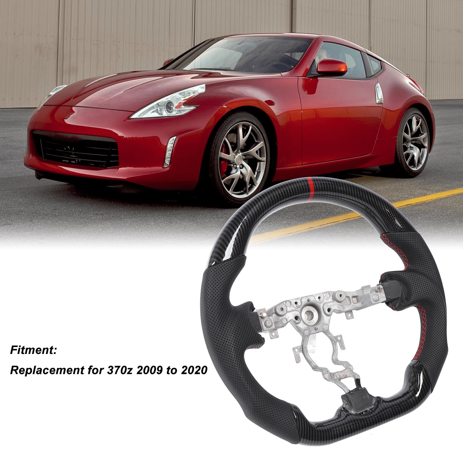 Ensemble élégant volant en fibre de carbone pour Civic 9 coupé/berline
