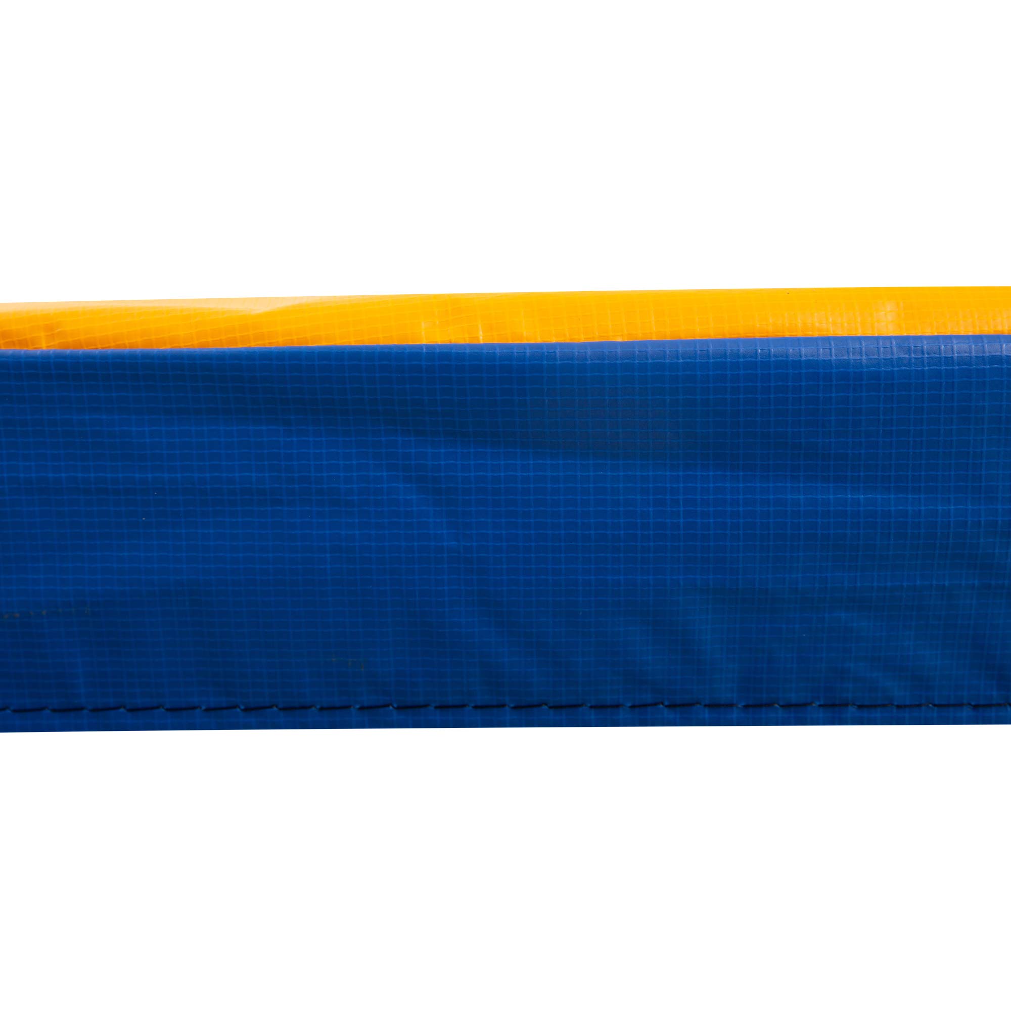 Outsunny HOMCOM Copertura Tappeto Elastico Ø305x1.5 cm Pieghevole e Portatile, Protezione Trampolino da Giardino in Plastica, PE e Schiuma EPE, Rosso, Blu e Giallo