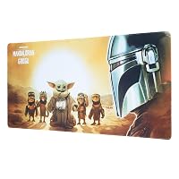 Grupo Erik Tappetino Mouse XXL Mandalorian e Grogu - Tappetino Scrivania Impermeabile