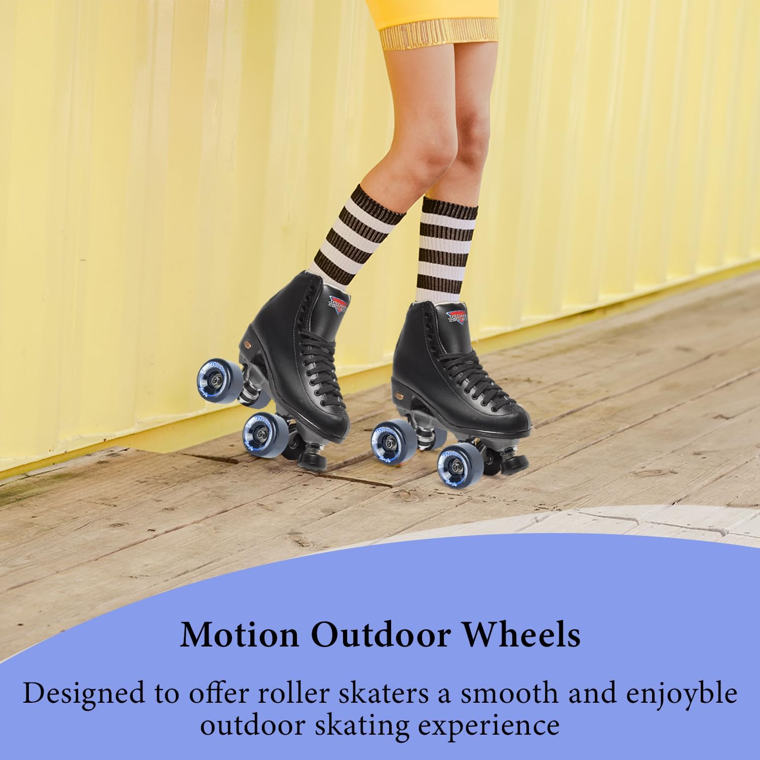 Sure Grip Motion Outdoor Wheels - super hi rebound urethane 62mm 78a durometer. Great for outdoor or rough surfaces.