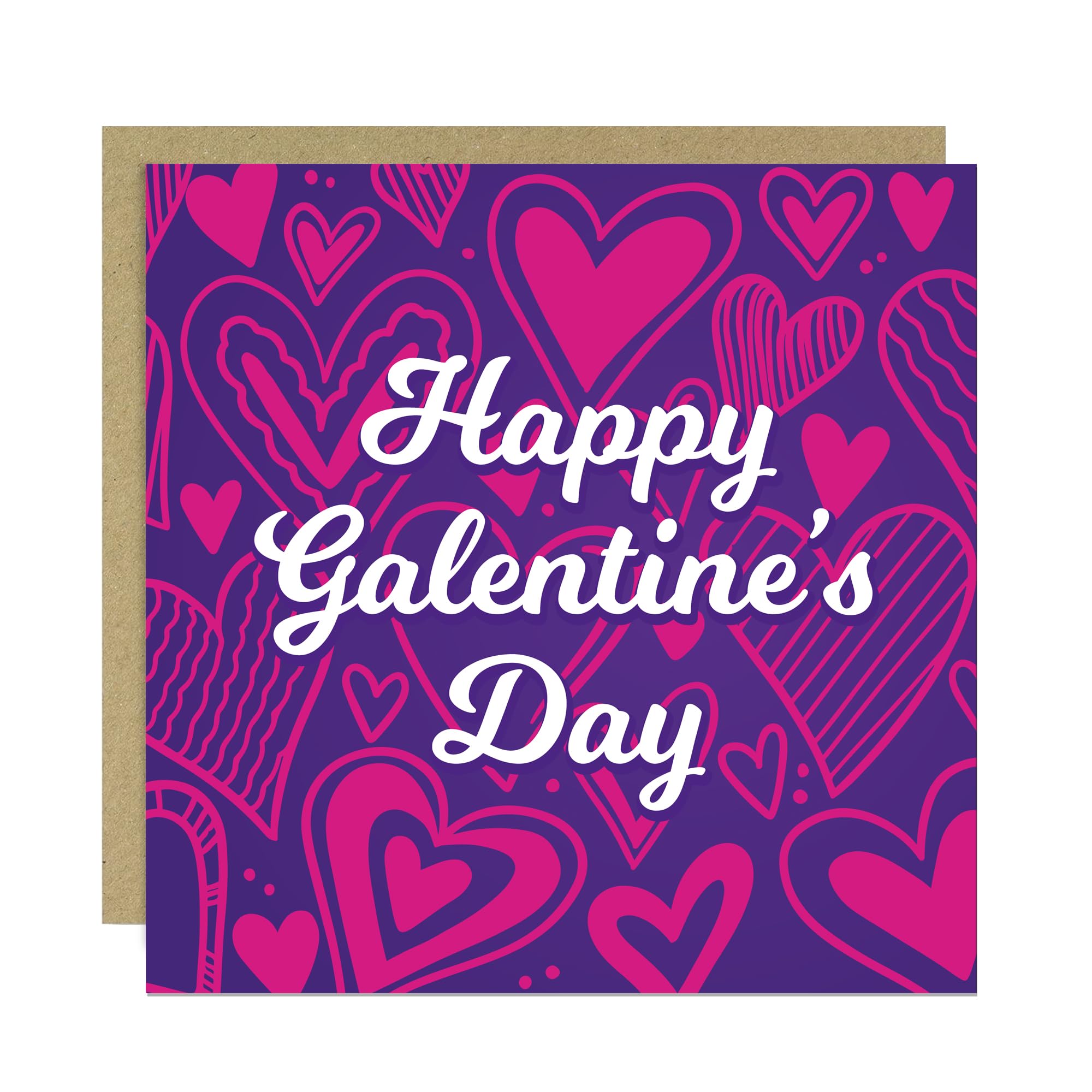 RED OCEAN Happy Galentine’s Day Card for Best Friend – Funny Friendship Valentine Card for Her, Cute Galentine’s Greeting Card