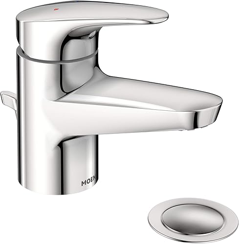 Moen 9482 M-Bition - Grifo de lavabo comercial con una manija, cromado