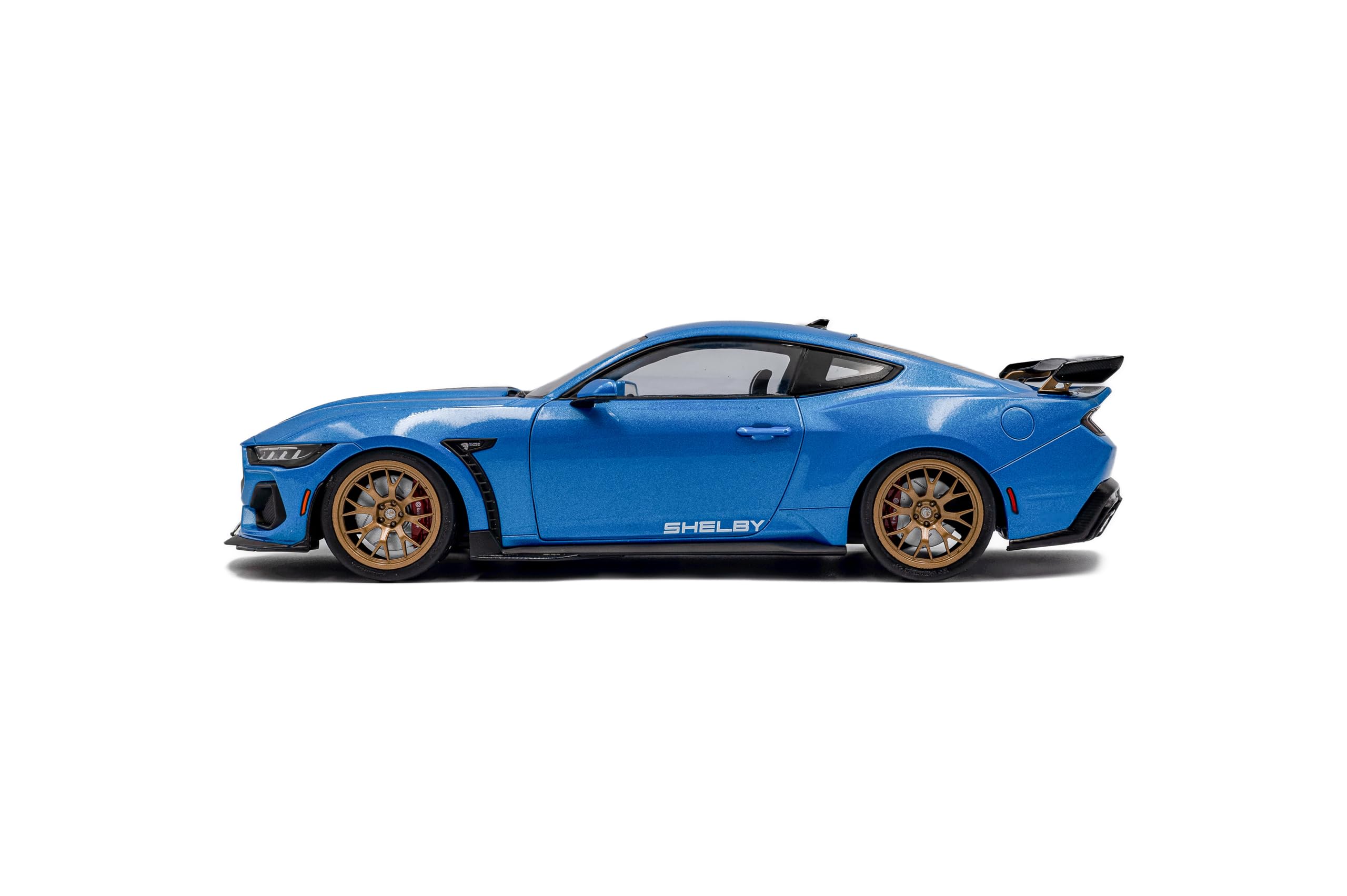 Solido Shelby Mustang Snake Race – 1:18 Modellauto in Blau, Premium Die-Cast Sammlermodell mit Racing-Look