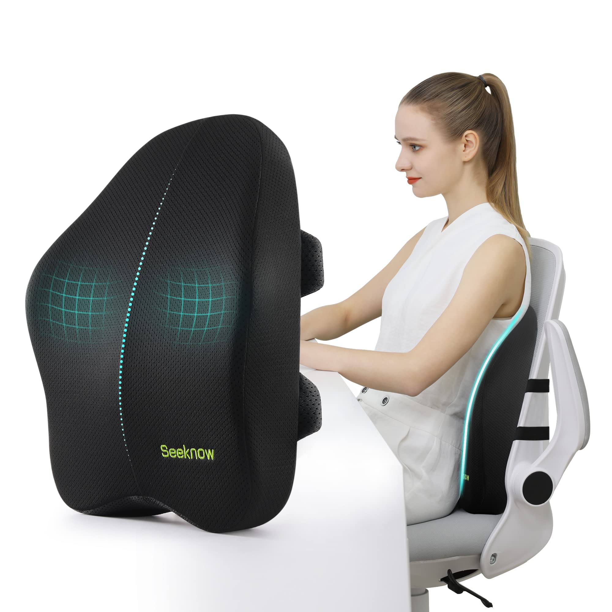 Lumbar Support Pillow for Office Chair Back Support Pillow for Chair Car Seat Back Support Ergonomic