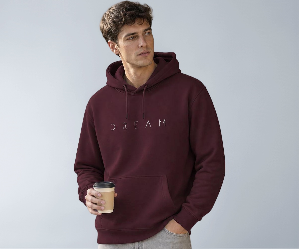 Nobero Men's Printed Hoodie 280 GSM Cotton - Image 1
