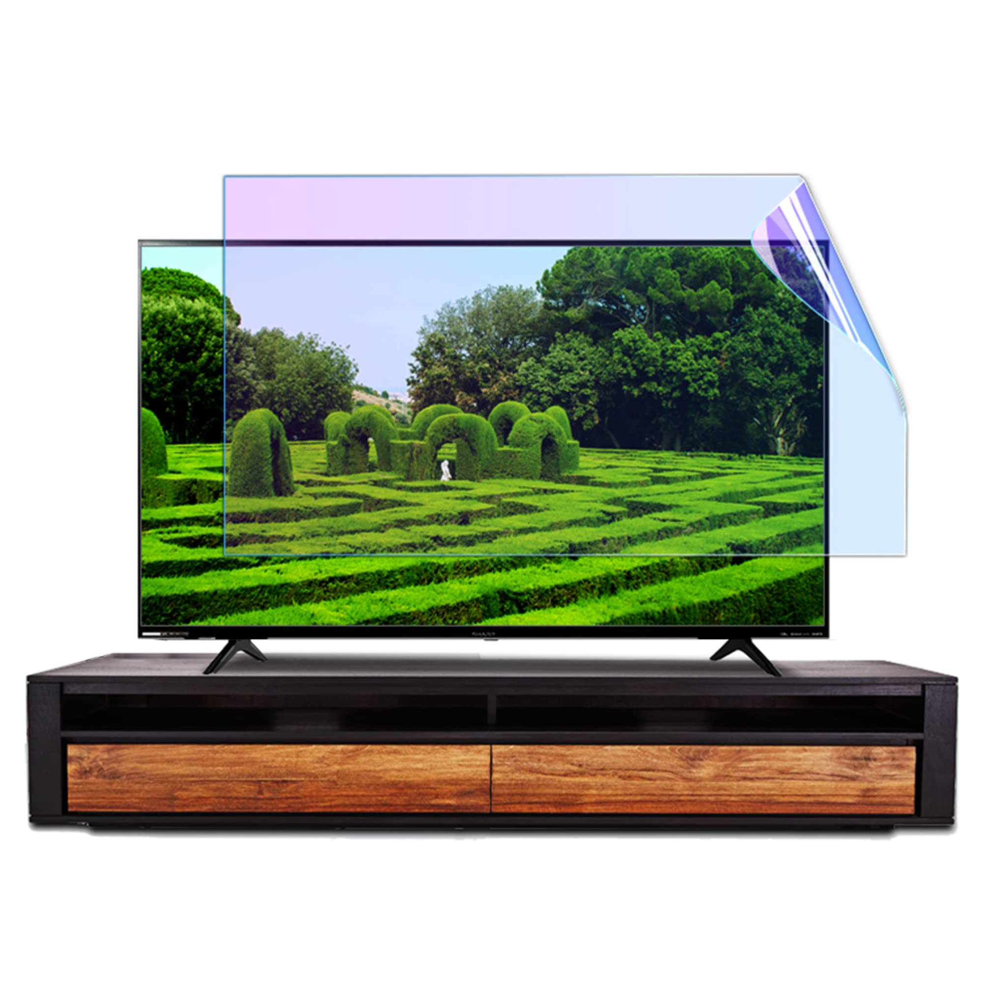 Protecteur d'écran TV 40 pouces anti-myopie à haute atténuation de reflets pour écran 886x498 mm.