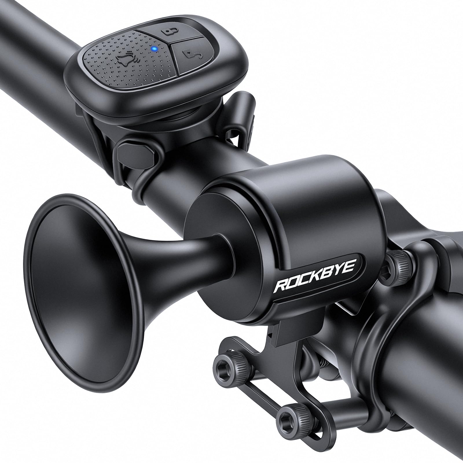 Clacson per bicicletta da 120 dB, con antifurto, clacson elettrico con telecomando wireless USB-C ricaricabile e montaggio a sospensione, campanello per bici per adulti e bambini, scooter
