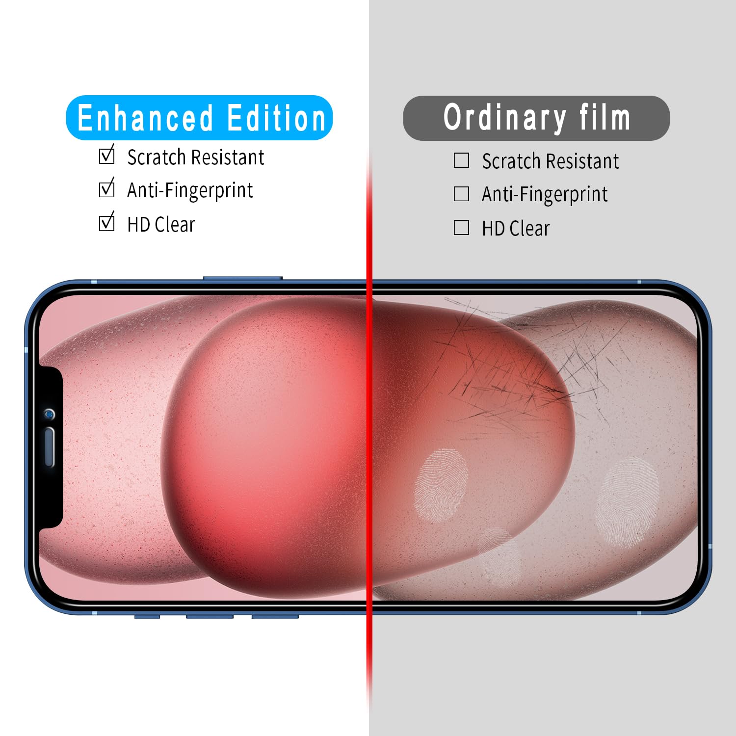 Slanku 3 Pack for iPhone 12 Pro Max Privacy Screen Protector, 6.7-Inch, Full Coverage, 9H Tempered Glass Film, Anti Spy - Image 4