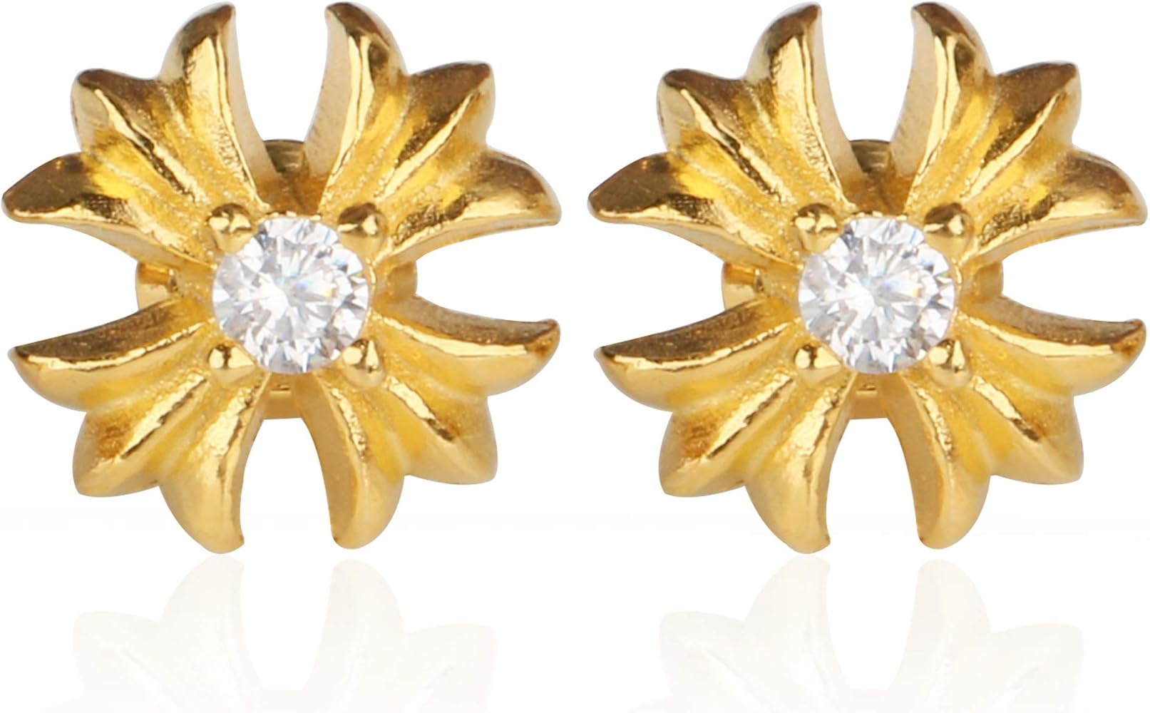 SILVER925 22kgp加工 ゴールド 金色 クロスピアス十字架　 人気 Amazon | Dawn Art (ドーンアート) SILVER925x22kgp加工 ゴールド