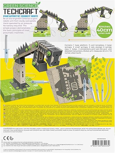 Miniatura 2 de 4M TechCraft Brazo neumático Green Science, STEAM