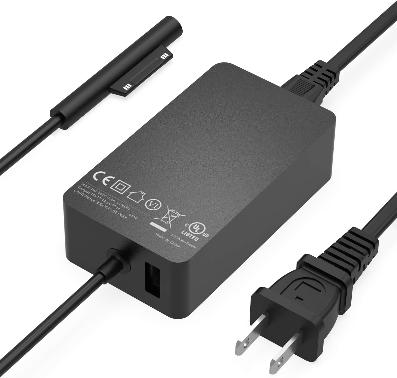 Amazon.com: 65W Charger for Microsoft Surface Pro X 8 7 7+ 6 5 4 3 ...
