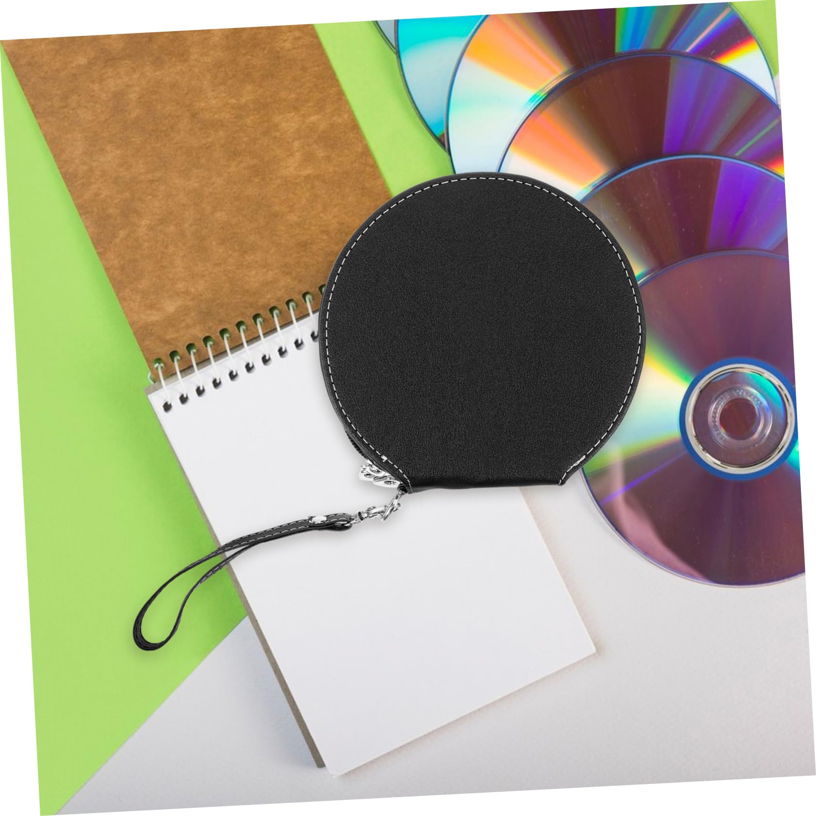 iplusmile 4pezzi Custodia CD Portatile per Auto Organizzatore Dischi da capacità Design Sottile e Compatto Protezione Eccellente da Polvere e Graffi Facilita Accesso Ai Tuoi CD Preferiti