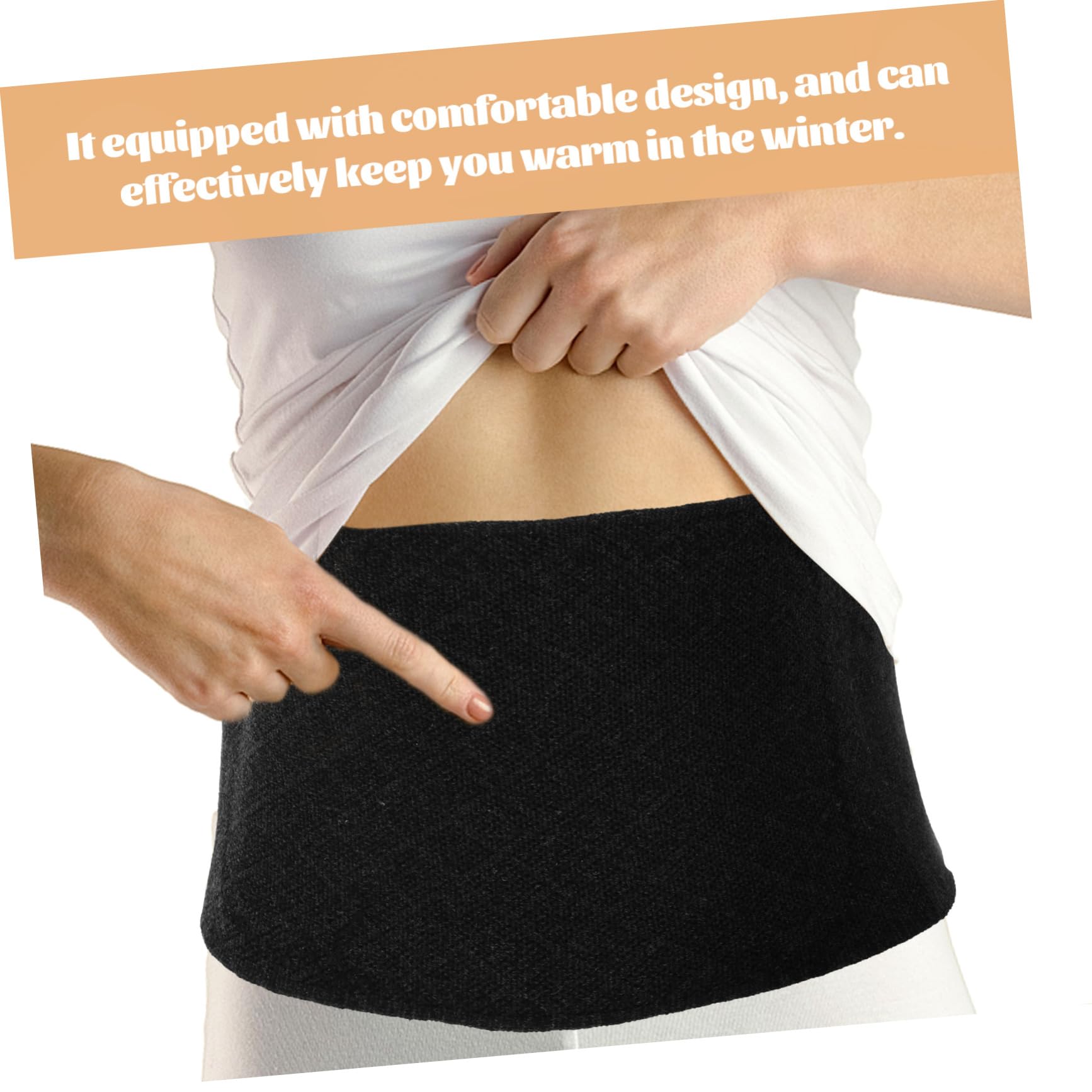 FRCOLOR Thickened Waist Belt Wear-resistant Reusable Daily Use Kidney Band Waist Men's Back Support Corset Winter