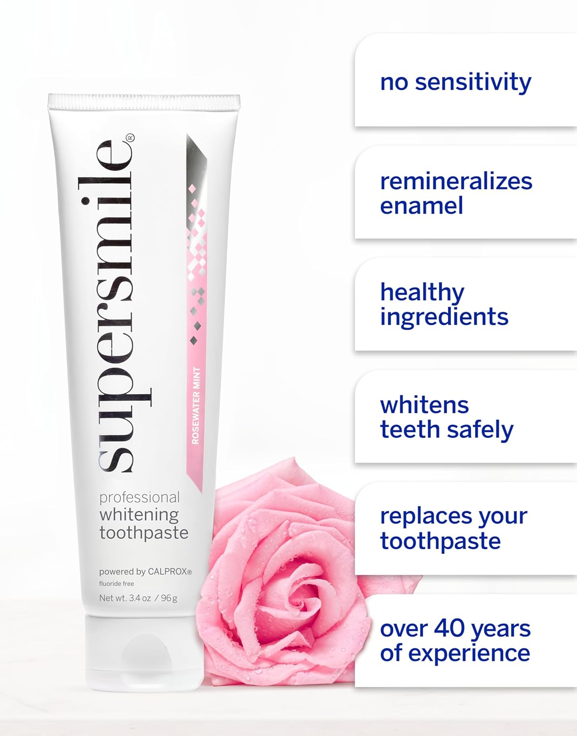 Supersmile Professional Teeth Whitening Toothpaste - Fluoride Free for Visibly Brighter Smile - Whitens up to 6 Shades - Image 5
