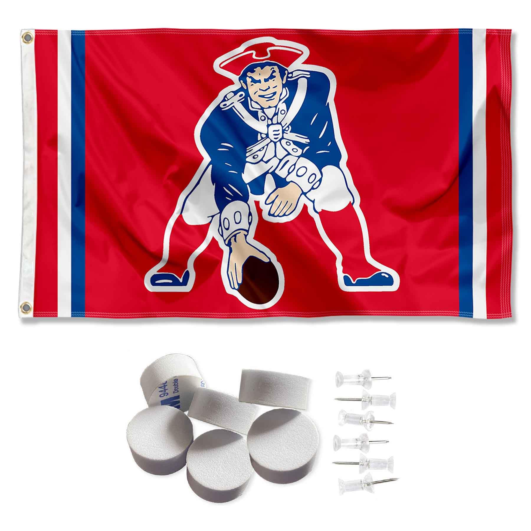 New England Patriots Throwback Banner and Tapestry Wall Tack Pads