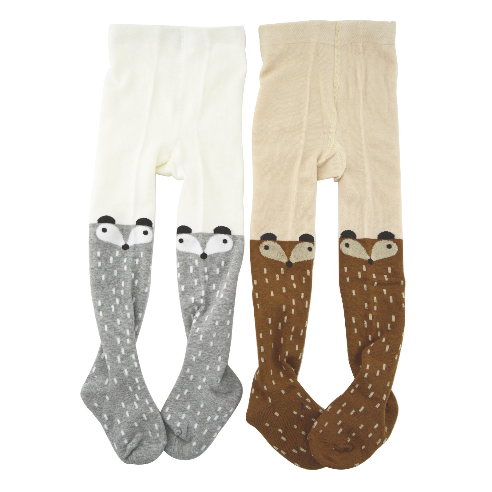 Shorven Baby Girls Toddler Cotton Tights Pantyhose Stockings 2 packs Fox Style