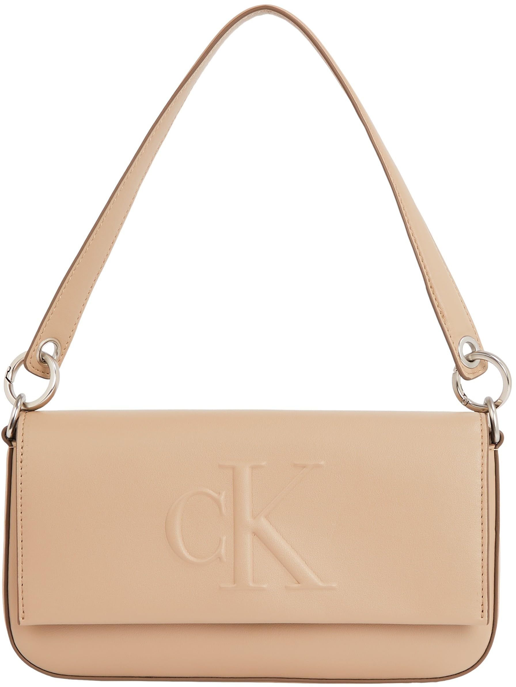 Calvin Klein Donna Borsa a Spalla Sculpted Flap Pouch con Logo