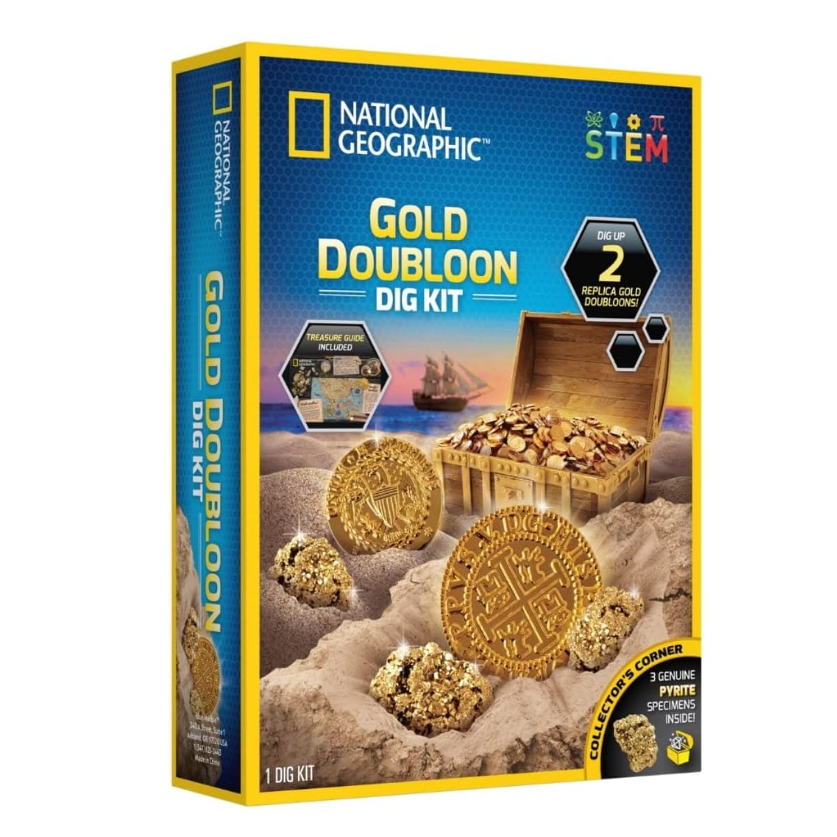 National Geographic Gold Doubloon Dig Kit, Multicolor