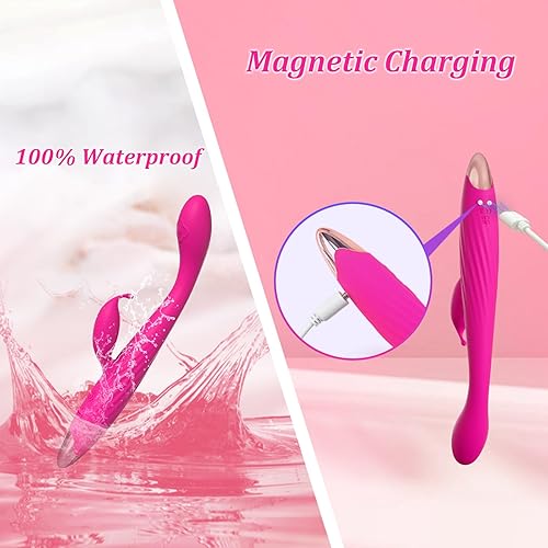 Miniatura 6 de Vibrador de punto G con estimulador de clítoris, principiantes, mujeres pequeñas, parejas, adultos, juguetes sexuales, dedo rosa, conejo, juguete