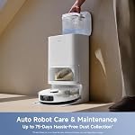 MOVA E40 Ultra Robot Vacuum and Mop, 19000Pa Suction, Extenable & Liftable Mop, All-in-One Station, Auto-Empty, Auto Washing & Hot Air Drying, 360°Obstacle Avoidance, App & Voice Control