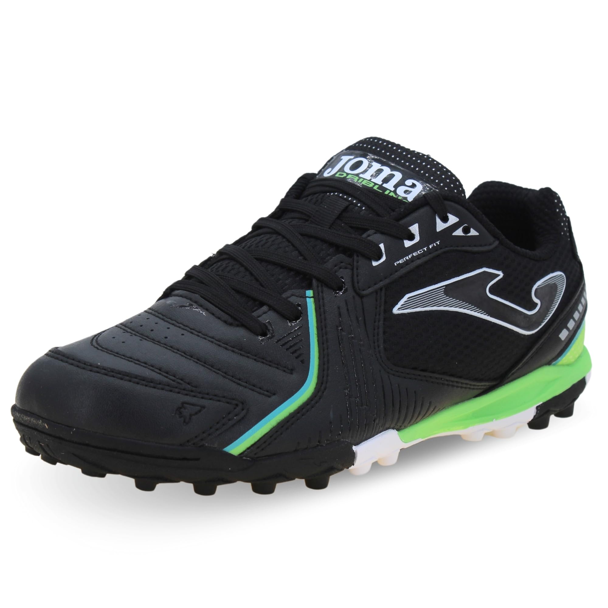 Joma Men's Dris2501tf Sneaker, Black/White, 10 UK