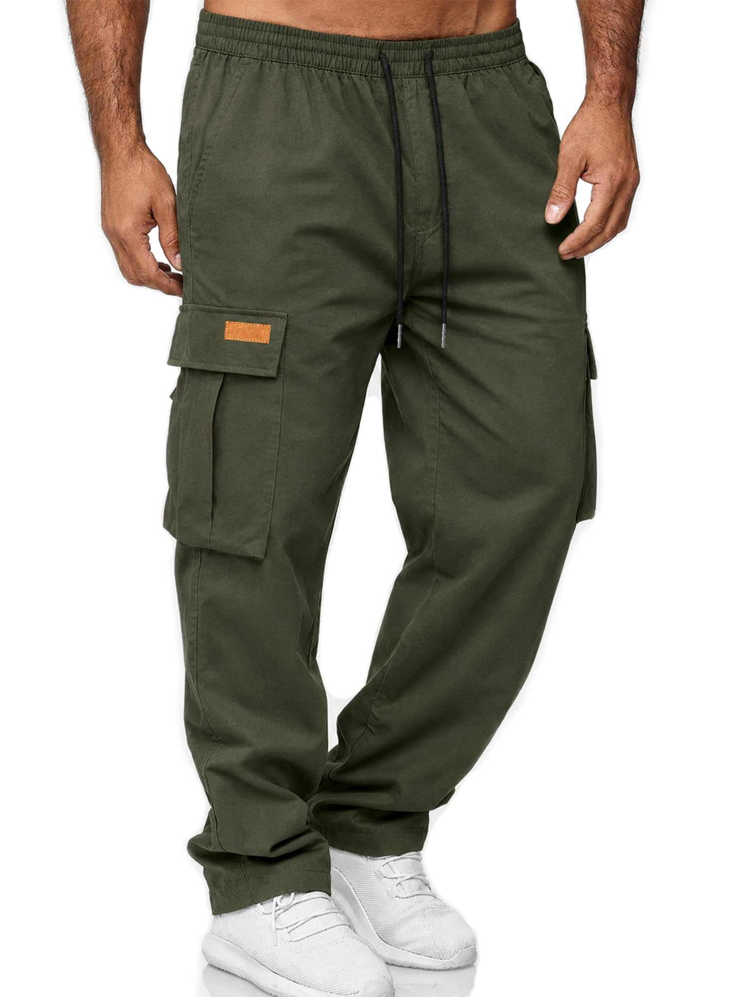 Men's Casual Cargo Pants Relaxed Fit Sweatpants for Men