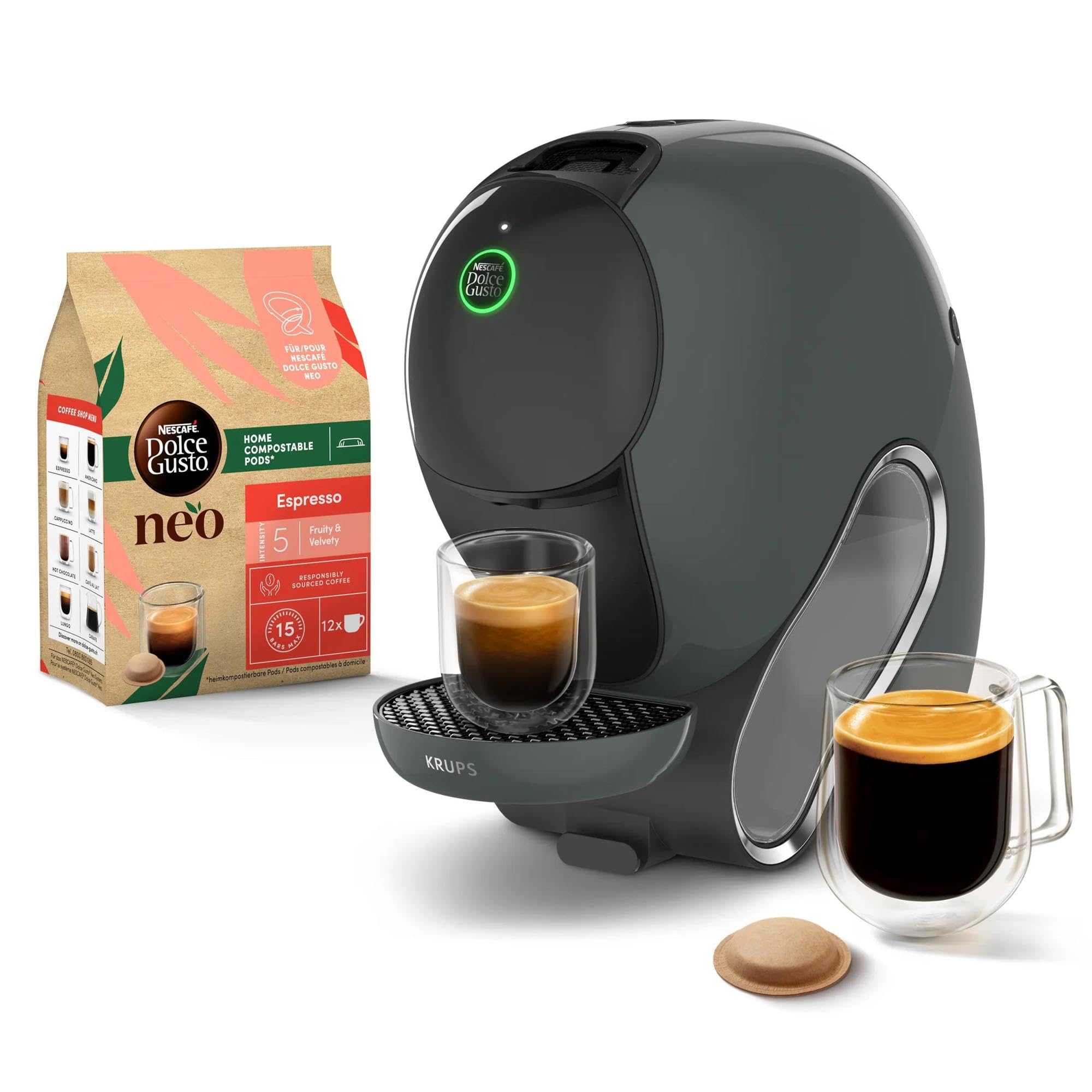 KRUPS NESCAFÉ Dolce Gusto Neo Caffe, Machine à café, SmartBrew 3-en-1