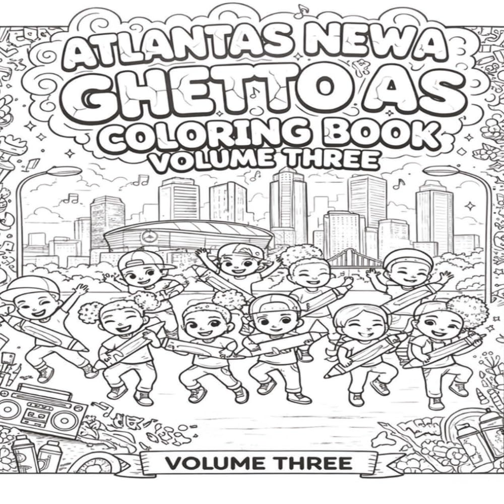 GHETTO A’s coloring book: GHETTO A GOD HAS EVERYTHING THOROUGHLY THOUGHT OUT AMEN (VOL-3)