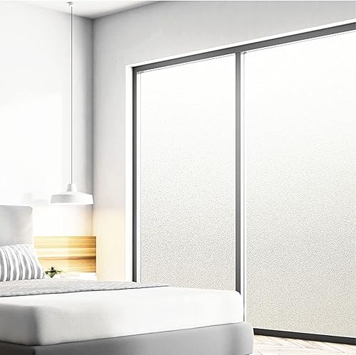 Miniatura 9 de Instruban Película de privacidad para ventana, cubierta de vidrio esmerilado para baño, adhesivo opaco por estática y control de calor, adhesivo