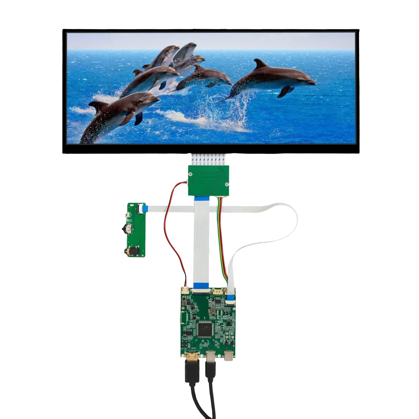 Amazon.co.jp: VSDISPLAY 12.3インチ IPS液晶 解像度1920x720 タッチ