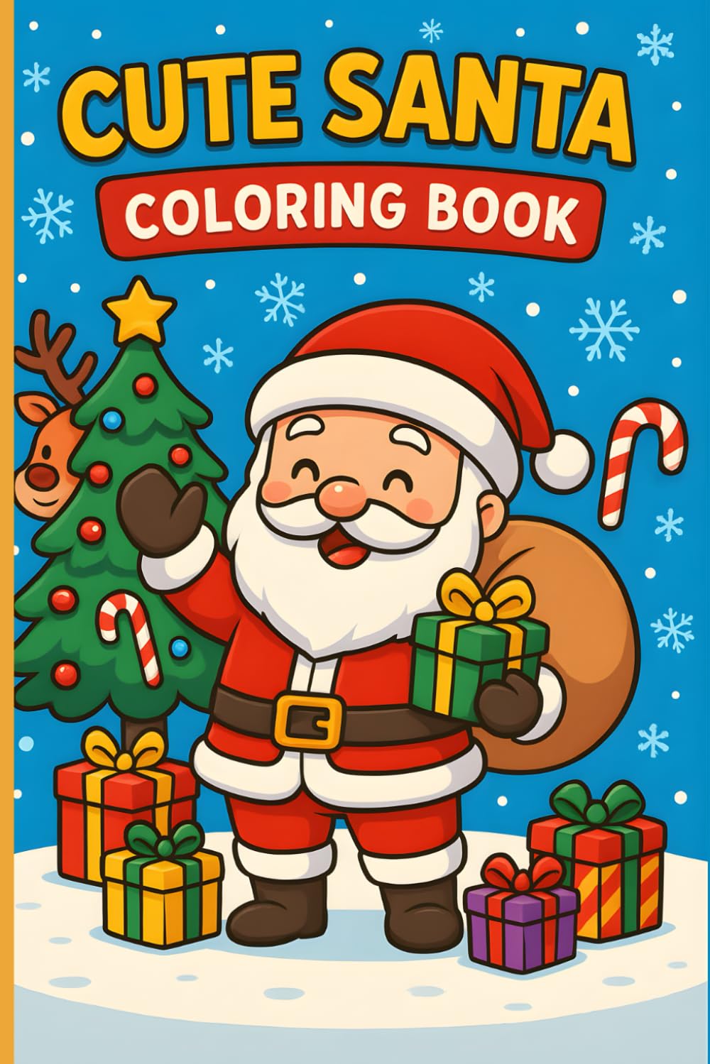 Christmas Coloring Book for Kids Ages 3-6 — Santa & Reindeer Holiday Fun: Holiday Activity & Coloring Book — Santa Claus, Elves, Reindeer & More