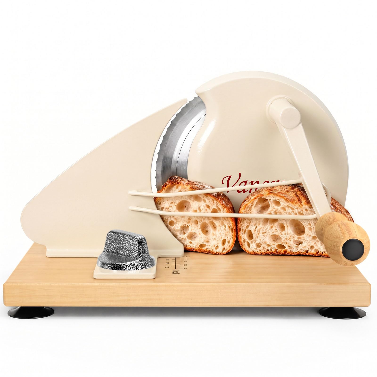 Manual Bread Slicer for Homemade Sourdough, Adjustable Thickness