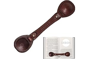 Umber Leather Weighted Bookmark