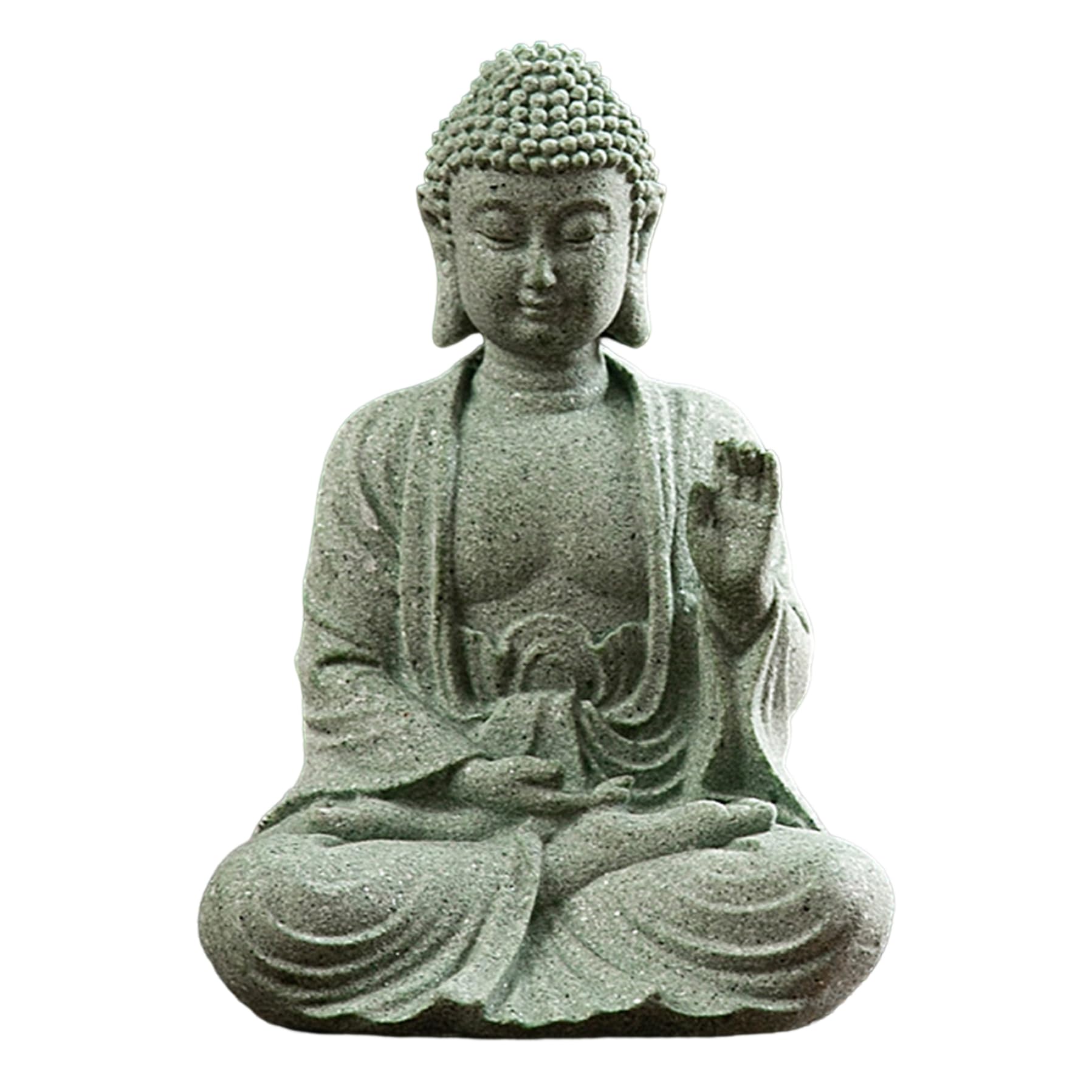 BEAHING Buddha Statue Mini Buddha Buddah Ornament Sandstone Mediation Buddha Meditating Accessories for Zen Garden Style 2 buddha statue