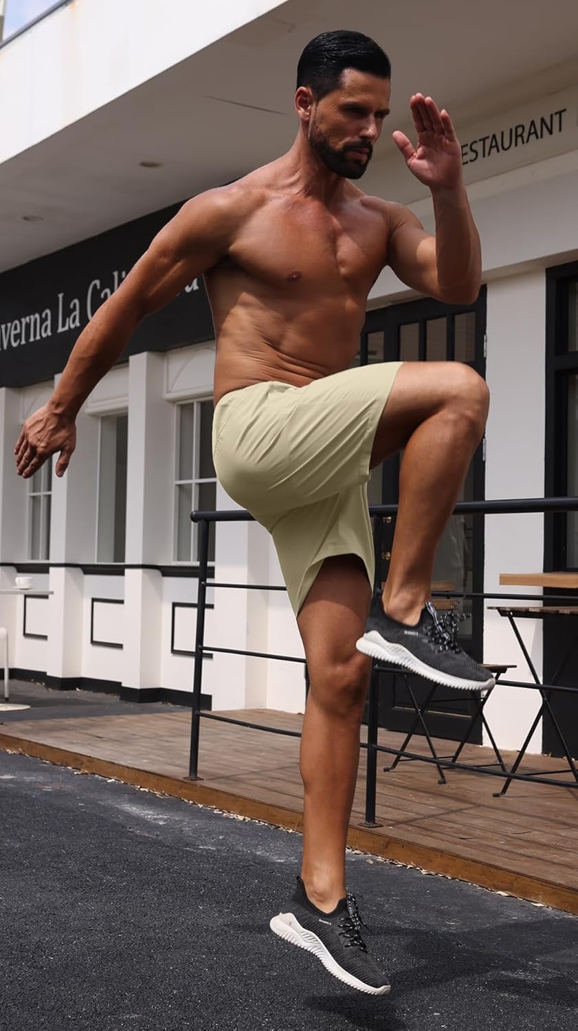 Sailwind Men’s Athletic Running Shorts 7" Quick Dry Lightweight Workout Gym Shorts with Zipper Pockets for Basketball Hiking - Image 3