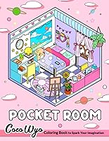 Vista 1 de Pocket Room Coloring Book Features Tiny, Cozy, Beautiful & Peaceful Rooms Illustrations for Relaxation and Stress Relieving