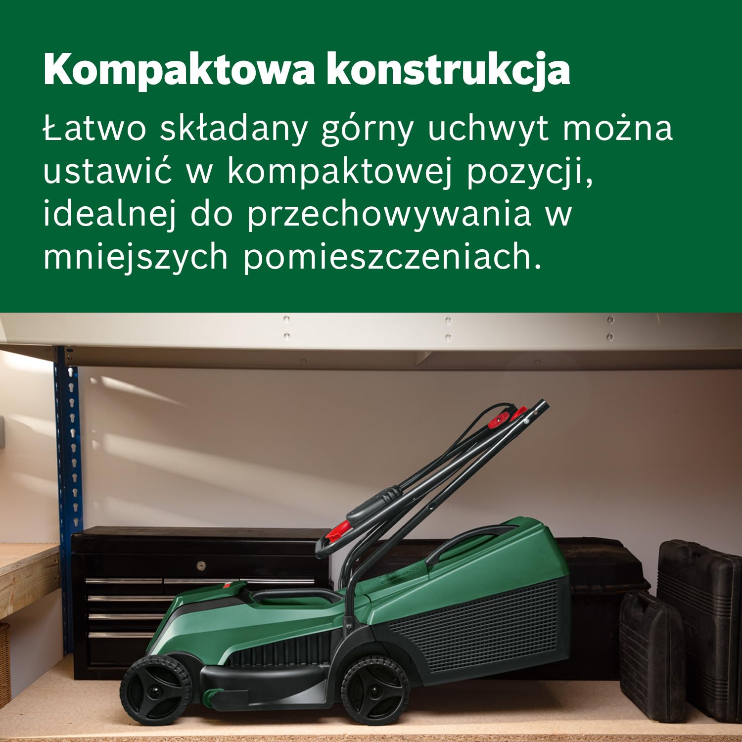 Bosch kosiarka akumulatorowa EasyMower 18V-32-150 (do 100 m2 skoszonej trawy przy zastosowaniu akumulatora 3,0 Ah, system 18V, szerokość cięcia: 32 cm, ładowarka i akumulator 3,0 Ah)