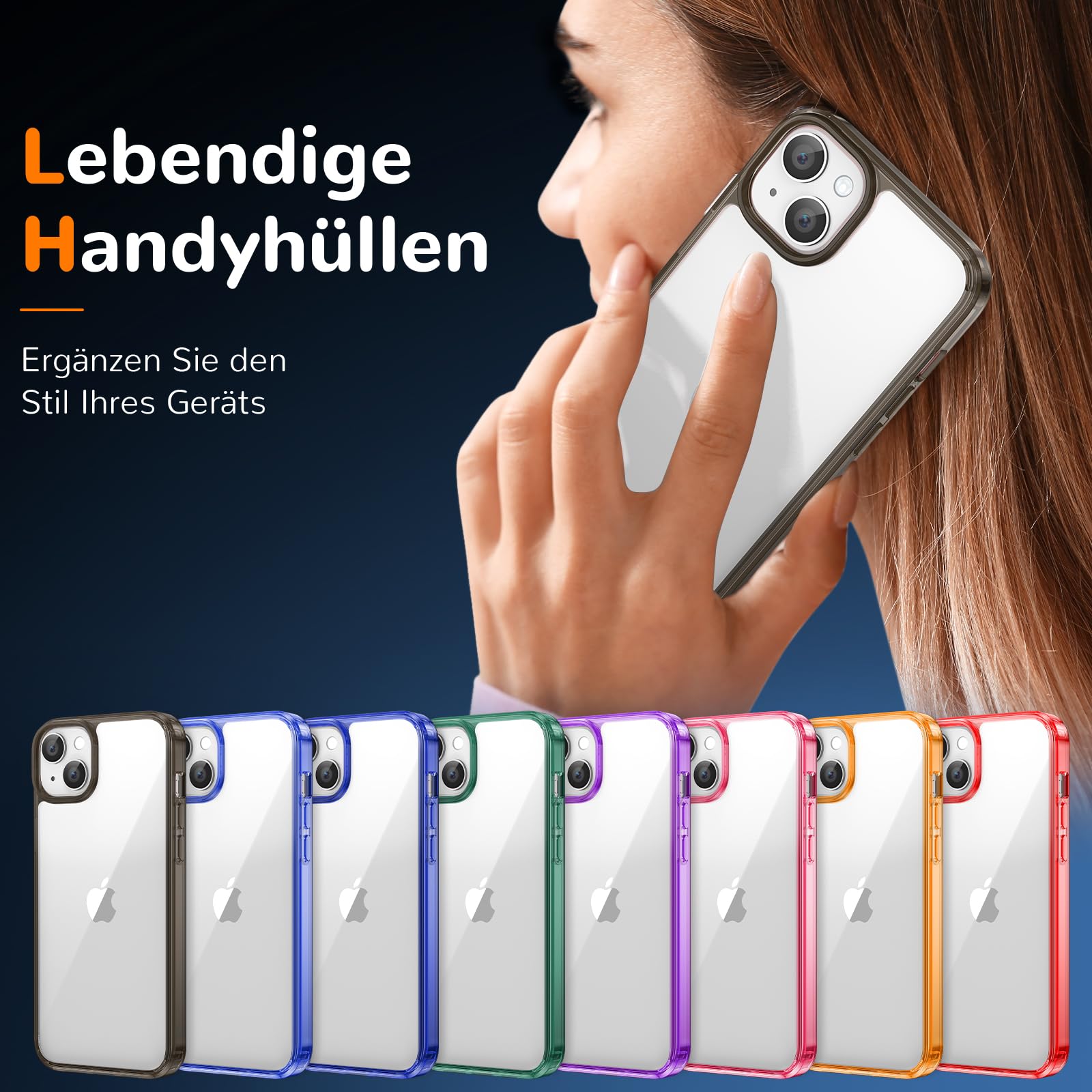 Clear Case for iPhone 15, Ultra Thin, Shockproof TPU Cover, Anti-Yellowing, Crystal Clear, Phone Case for Apple iPhone 15 - Clear — view 560